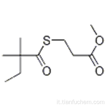 Acido propanoico, 3 - [(2,2-dimetil-1-oxobutil) tio] -, estere metilico CAS 938063-63-9